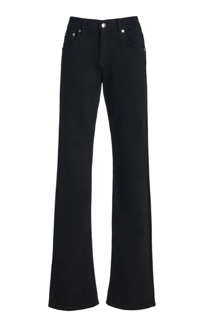 Haikure Chewy Rigid Mid-rise Straight-leg Jeans In Black