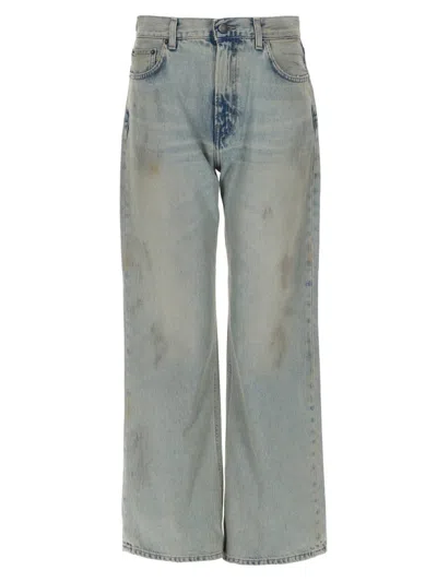 Haikure Denim Loose High Rise Jeans In Gray