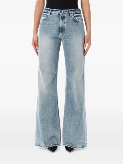 Haikure High-rise Straight-leg Jeans In Blue