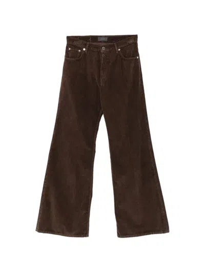 Haikure Clara Flared Trousers In Brown