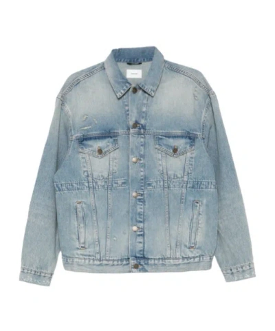HAIKURE HAIKURE CLAY BROKEN CELESTIAL DISTRESSED LOGO PATCH JACKET