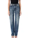 Haikure Cleo Mid-rise Slim Jeans In Mid Blue