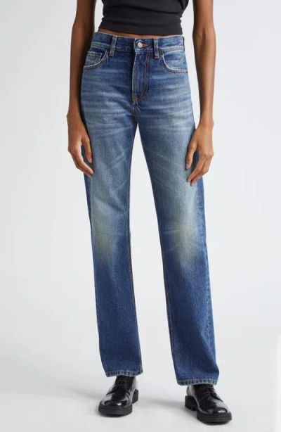 Haikure Cleo Straight Leg Jeans In Mid Blue