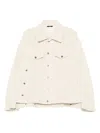 Haikure Corduroy Button-fastening Jacket In White