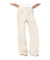 Haikure Wide Ecru Corduroy Trousers