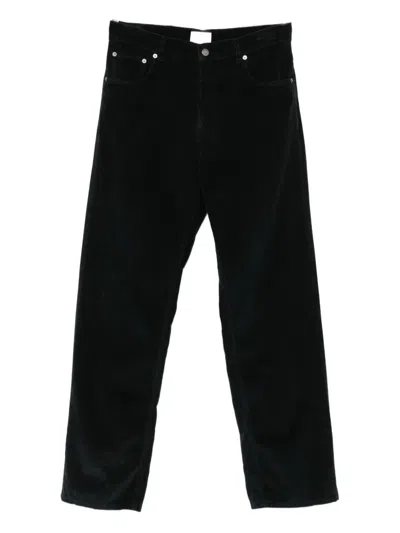 Haikure Corduroy Cotton Trousers In Black