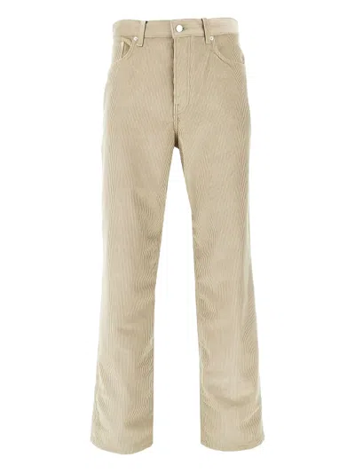 Haikure Corduroy-effect Trousers In Neutral