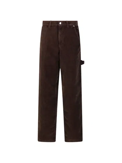 Haikure Corduroy Hammer-loop Trousers In Brown