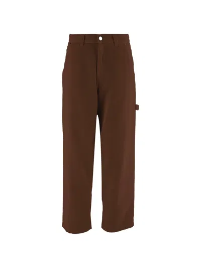 Haikure Corduroy Straight-leg Trousers In Brown