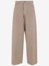 Haikure Cotton And Linen Jeans In Beige
