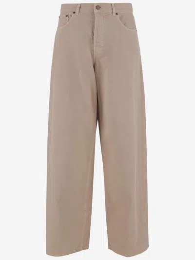 Haikure Cotton And Linen Jeans In Beige