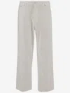 Haikure Korea High Waist Straight Leg Jeans In White