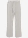 Haikure Korea High Waist Straight Leg Jeans In White