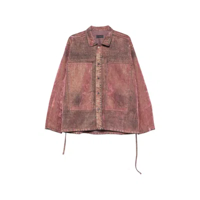 Haikure Cotton Blend With Drawstring Waist Shirt In Pink
