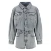 Haikure Elle Authentic Lax Puffer Jackets Light Blue In Blue