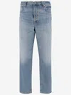 Haikure Slim Straight Leg Jeans With Five Pockets In Blue