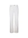 Haikure Jeans With Logo Patch In White
