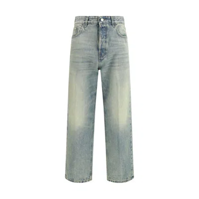 Haikure Cotton Straight-leg Women's Jeans In Blue