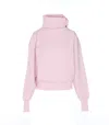 Haikure Cozy High Neck Long Sleeve Knitwear In Pink