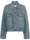 Haikure Washed Denim Jacket In Blue