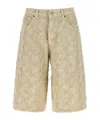 Haikure 'becky Fur Denim' Shorts In Brown
