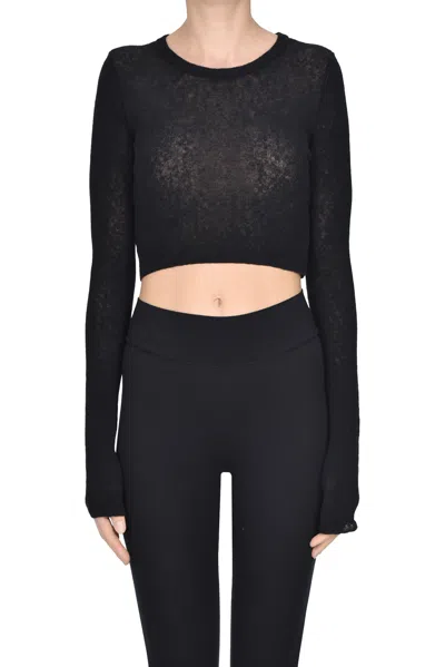 Haikure Cropped Pullover In Black