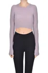 Haikure Cropped Pullover In Lilac