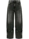 Haikure Cuff-detail Jeans In Black