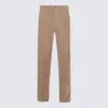 Haikure Dark Beige Cotton Jeans In Neutral