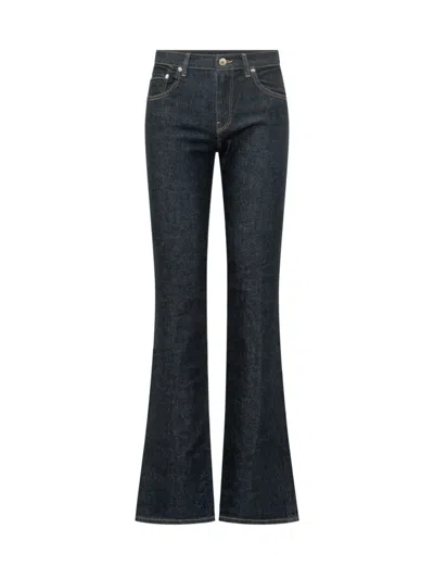 Haikure Dark Blue Flared High Rise Jeans
