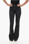 Haikure Dark Wash Boot Cut Flora Jeans 26cm In Black