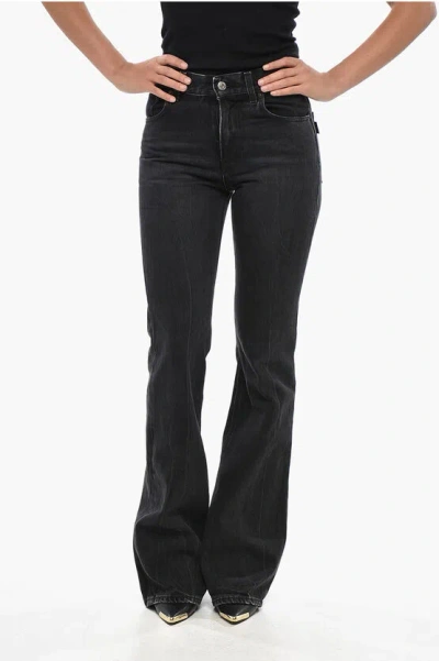 Haikure Dark Wash Boot Cut Flora Jeans 26cm In Black