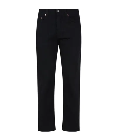 Haikure Dark-wash Straight-leg Jeans In Black
