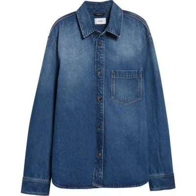 Haikure Debbie Real Blue Cotton Denim Shirt