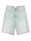 Haikure Denim Bermuda Shorts In 蓝色