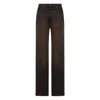 Haikure Brown Vintage Effect Korea Jeans In Brown