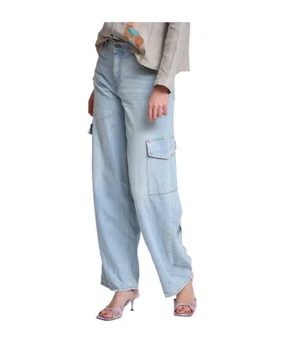 Haikure Denim Cargo Pants In Gray