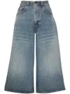 Haikure Knee-length Denim Shorts In Blue