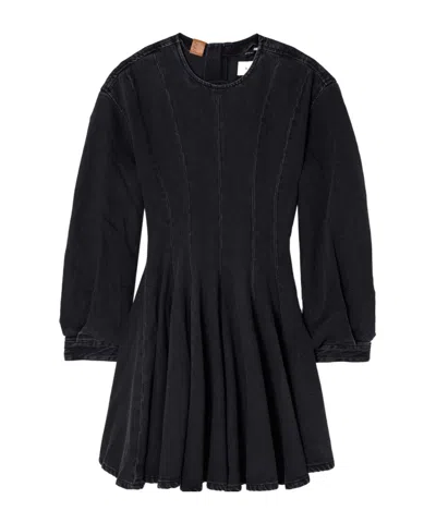Haikure Denim Dress In Black