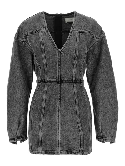 Haikure Denim Dress In Gray