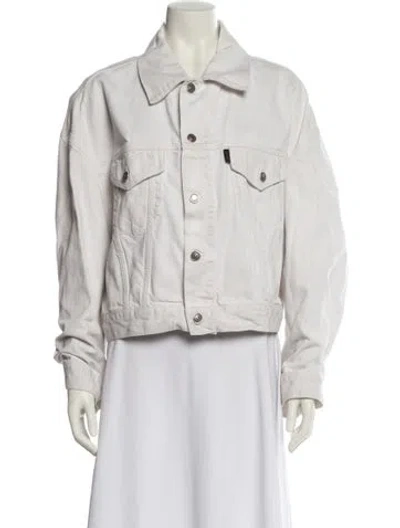 Pre-owned Haikure Denim Jacket In White