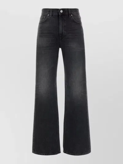 Haikure Denim Korea Wide Leg Jeans In Black