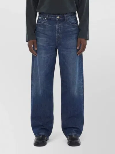 Haikure Denim Norm Core Bethany Mid-rise Wide-leg Jeans In Blue