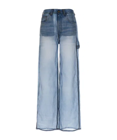 HAIKURE DENIM PRINT WIDE LEG