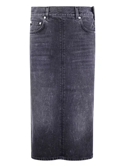 Haikure Denim Skirt In Black