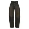 Haikure High-rise Wide-leg Jeans With Belt Loops