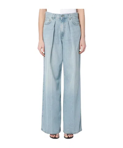 Haikure Denim Trousers With Belt Loops