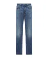 Haikure Denim Trousers With Belt Loops In Blue