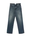Haikure Denim Trousers With Belt Loops In Blue
