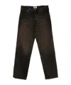 Haikure Denim Trousers With Belt Loops In Multi